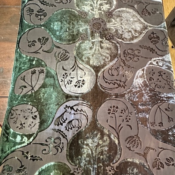 KEVIN O'BRIEN STUDIO VELVET/SILK/RAYON SCARF/WRAP - Picture 4 of 13